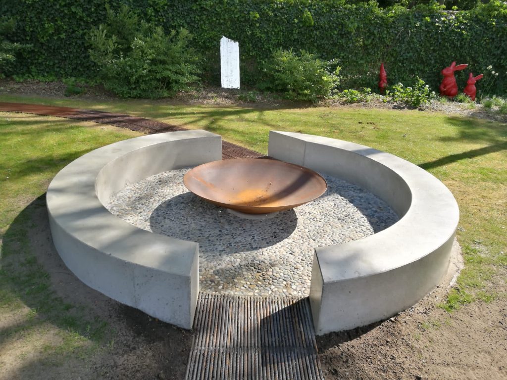 Cortenstaal afboording | Cortenstaal vuurschaal | Cortenstaal in de tuin